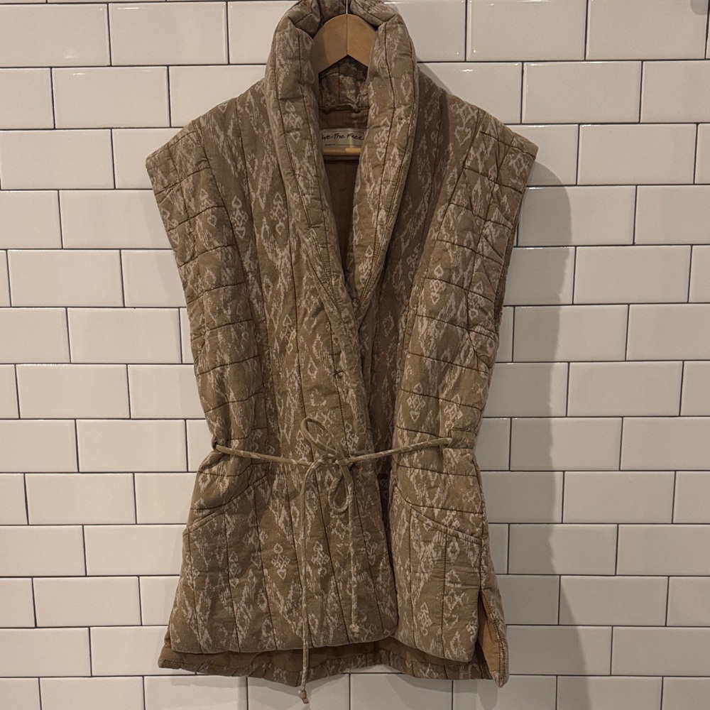 We The Free Tan Quilted Women's Vest